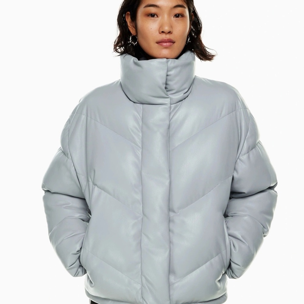 Aritzia Wilfred The Cloud Puff (xs) Vegan Leather Puffer